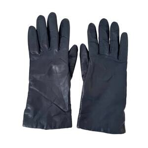 WPL Soft Leather Gloves Dark Navy Women’s Size 7